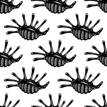 Seamless pattern of  sea shells 스톡 일러스트