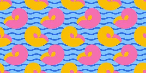 Seamless pattern with sea shells Tropical beach shells. Summer seamless pattern イラスト素材