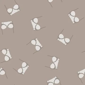 Seamless pattern seamless bra modern cartoon vector Stock Illustration