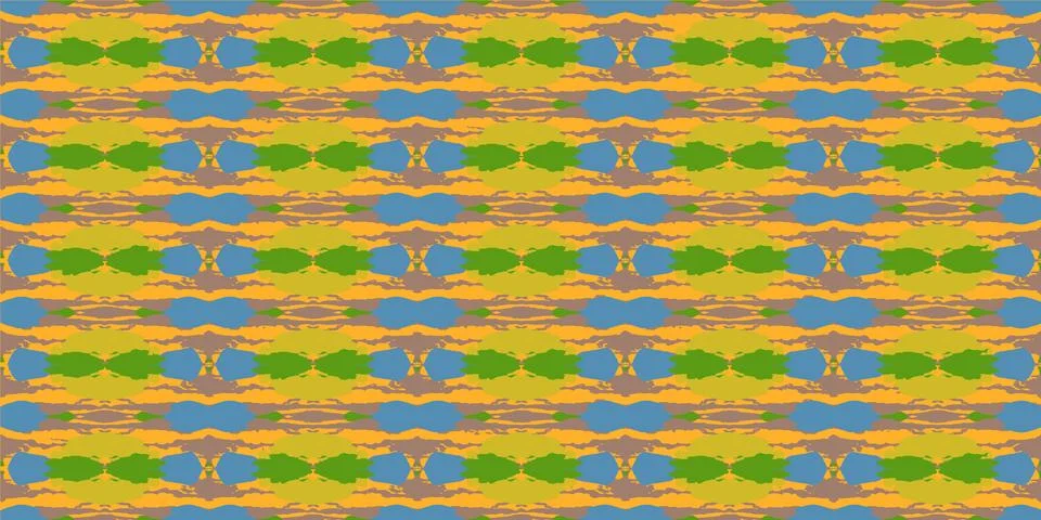 Seamless pattern. Seamless colored ornament. Pattern template for fabric Stock Illustration