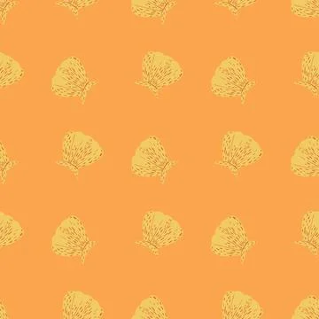 Seamless pattern seashells. Cute conch in doodle style Illustrazione stock