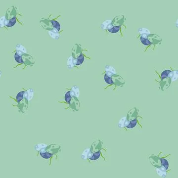 Seamless pattern seaweed aquarium stone cartoon vector 스톡 일러스트