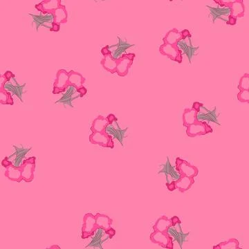Seamless pattern secret fantasy magic tree cartoon vector Stock Illustration