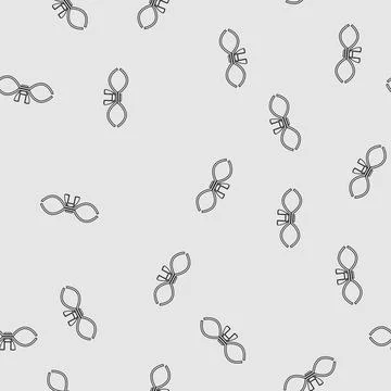 Seamless pattern secure pipe clamp cartoon vector Stock Illustration