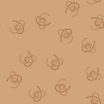 Seamless pattern secure rope knot cartoon vector 库存插图