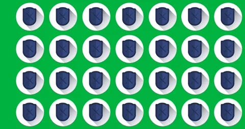 Seamless pattern of security icons for Safer Internet Day awareness. Stock Footage 318505131
