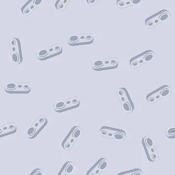 Seamless pattern security smart home hub cartoon vector Stock Illustration