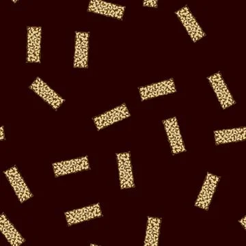 Seamless pattern seeds granola bar cartoon vector Stock Illustration