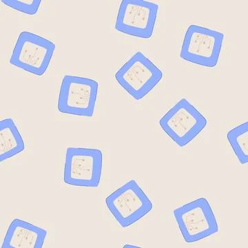 Seamless pattern sensor smart patch cartoon vector Ilustración de archivo
