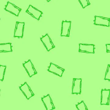 Seamless pattern sensory slime frame cartoon vector Stock Illustration