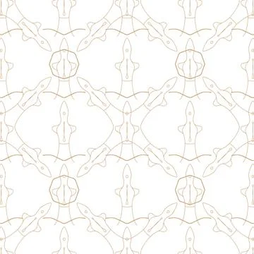 Seamless pattern. Sensual line minimal design. Vector illustration Stock Illustration