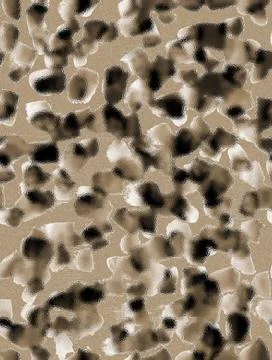 Seamless pattern with sepia tie dye spots, yand drawing illustration Stock Illustration