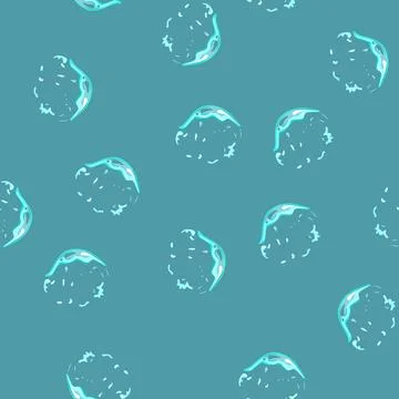 Seamless pattern sequence soap bubble explosion cartoon vector Illustrazione stock