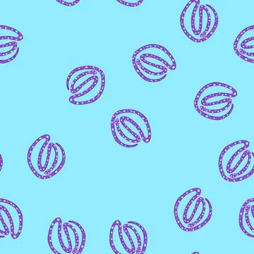 Seamless pattern serpent snake oriental cartoon vector Stockillustratie