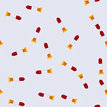 Seamless pattern serum blood test vial cartoon vector イラスト素材