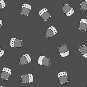Seamless pattern service pet travel carrier cartoon vector Stock Illustration