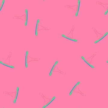 Seamless pattern service squeegee glass cartoon vector Illustration