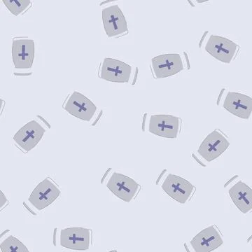 Seamless pattern service urn ashes cartoon vector Stock Illustration