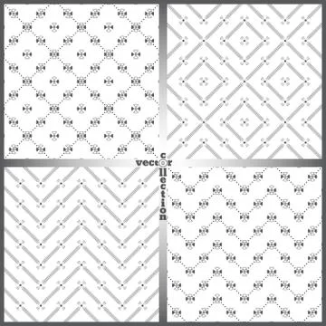 Seamless pattern set ff 스톡 일러스트