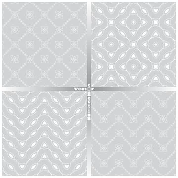 Seamless pattern set fs Stockillustratie