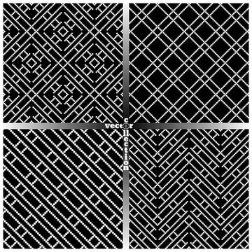 Seamless pattern set fz Stock Illustration