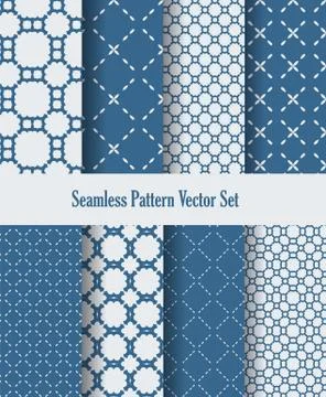 Seamless pattern set Stock Illustration