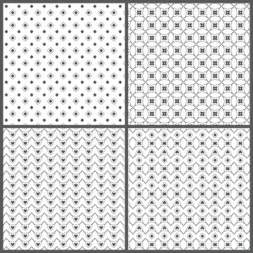 Seamless pattern set 스톡 일러스트