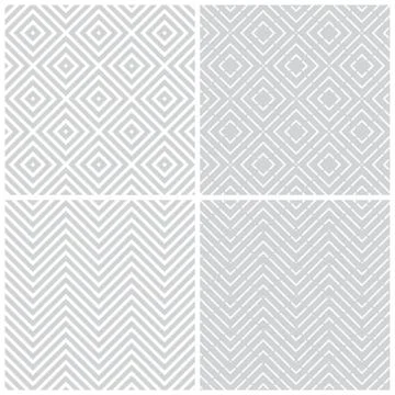 Seamless pattern set Stockillustratie