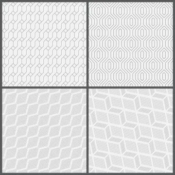 Seamless pattern set Stock Illustration
