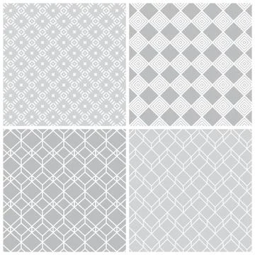 Seamless pattern set Stockillustratie