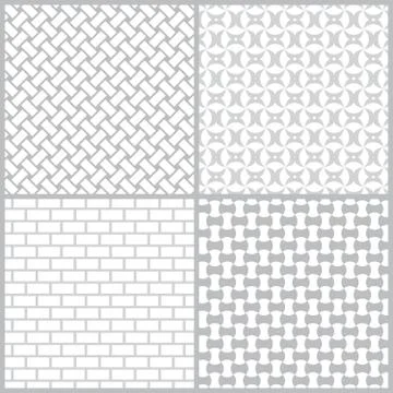Seamless pattern set Stockillustratie