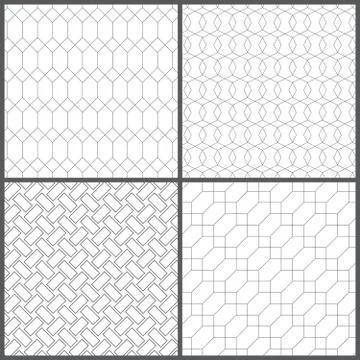 Seamless pattern set Illustration