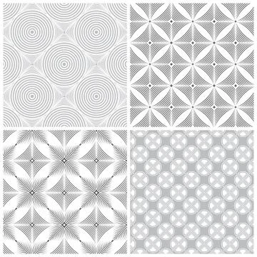 Seamless pattern set Stockillustratie