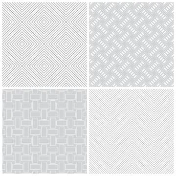 Seamless pattern set 스톡 일러스트
