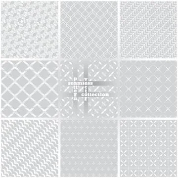 Seamless pattern set Stockillustratie