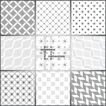 Seamless pattern set 스톡 일러스트