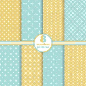 Seamless pattern set Illustration