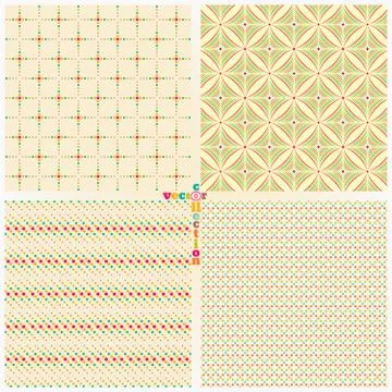 Seamless pattern set イラスト素材