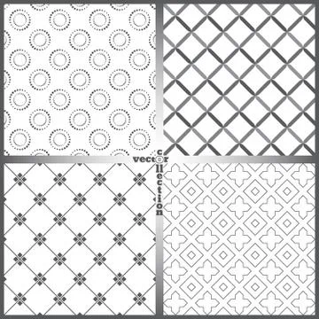Seamless pattern set Illustration