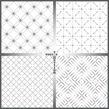 Seamless pattern set イラスト素材