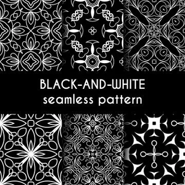 Seamless pattern set Stock Illustration