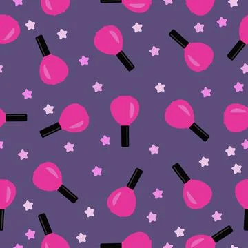 Seamless pattern set for manicure vector Illustrazione stock