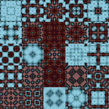 Seamless pattern set. Many patterns. Squares texture and background Illustrazione stock