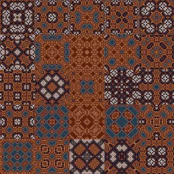 Seamless pattern set. Many patterns. Squares texture and background Stock Illustration