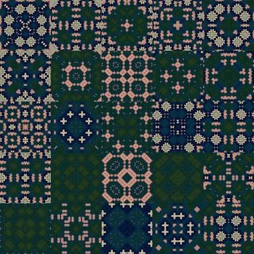 Seamless pattern set. Many patterns. Squares texture and background Stock Illustration