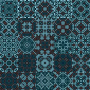 Seamless pattern set. Many patterns. Squares texture and background Illustrazione stock