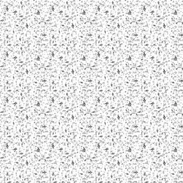 Seamless pattern from Set of musical notes and Treble clef. Vect 스톡 일러스트