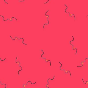 Seamless pattern severed broken cable cartoon vector Stock Illustration