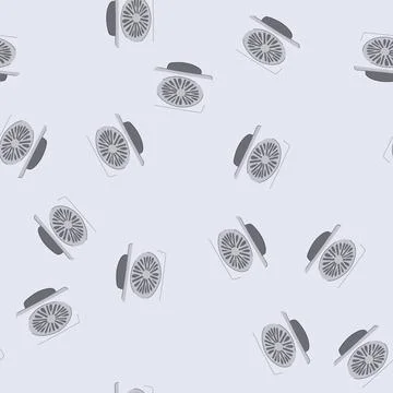 Seamless pattern sewer drainage grate cartoon vector イラスト素材
