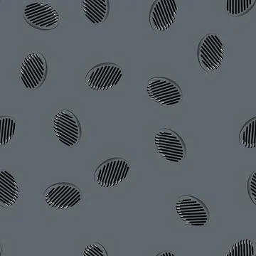 Seamless pattern sewer drainage grate cartoon vector 스톡 일러스트